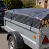 Kit 4 tendeurs + 2 sangles cliquet 5m avec crochets transport