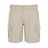 Short Valley beige 65% polyester 35% coton cargo multi-poches