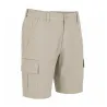 Short Valley beige 65% polyester 35% coton cargo multi-poches