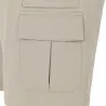 Short Valley beige 65% polyester 35% coton cargo multi-poches