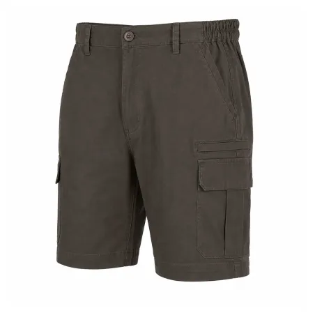 Short Valley kaki polyester-coton 4 poches cargo multi-usage