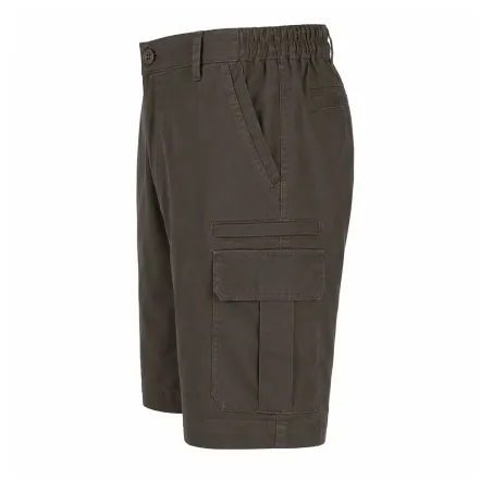 Short Valley kaki polyester-coton 4 poches cargo multi-usage