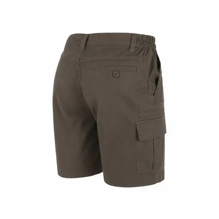 Short Valley kaki polyester-coton 4 poches cargo multi-usage