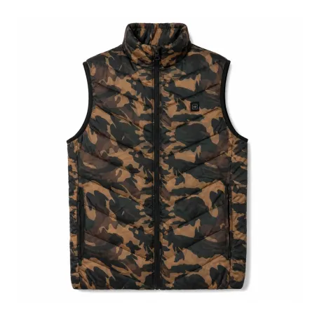 Gilet chauffant fibre polyester et carbone camo CE taille 2XL