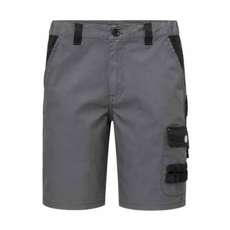 Bermuda de travail 4 poches polyester coton gris noir 38 à 52