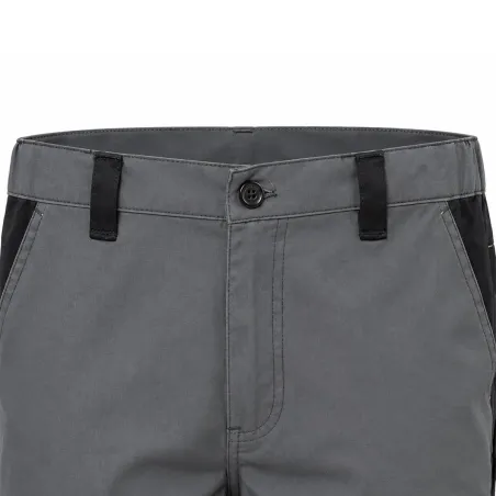 Bermuda de travail 4 poches polyester coton gris noir 38 à 52