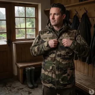 Veste longue Fighter camo de M à 3XL