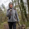 Blouson travail à capuche femme 2 poches molletonné gris XS à 2XL