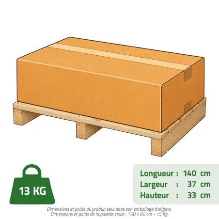 Cage Renard à Appât robuste en maille carrée 13kg 140x30x35cm à l'unité