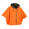 Capeline réversible polyester enduit PU kaki orange taille unique