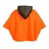 Capeline réversible polyester enduit PU kaki orange taille unique