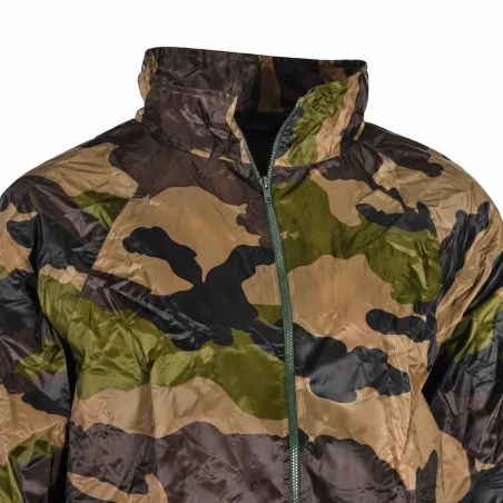 Ensemble de pluie imperméable polyester camo CE M à 3XL