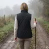 Gilet Walker and Hawkes Haxby Vert Coton Ciré Femme