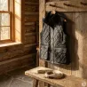 Gilet Walker and Hawkes Haxby Vert Coton Ciré Femme
