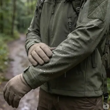 Veste Softshell kaki Fighter V2 | Imperméable, respirante et robuste