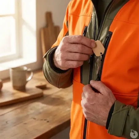 Veste Francital Softshell Chambaran Orange manches amovibles norme NF S 74-567