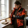 Veste traque femme Spirit polyester digital camo orange XS à 2XL