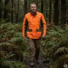 Veste Renfort à capuche imperméable polyester orange S à 4XL
