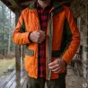 Veste Renfort à capuche imperméable polyester orange S à 4XL