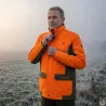 Veste Renfort à capuche imperméable polyester orange S à 4XL