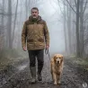 Veste Rambouillet imperméable polyester bicolore marron XL à 3XL