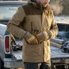 Veste Rambouillet imperméable polyester bicolore marron XL à 3XL