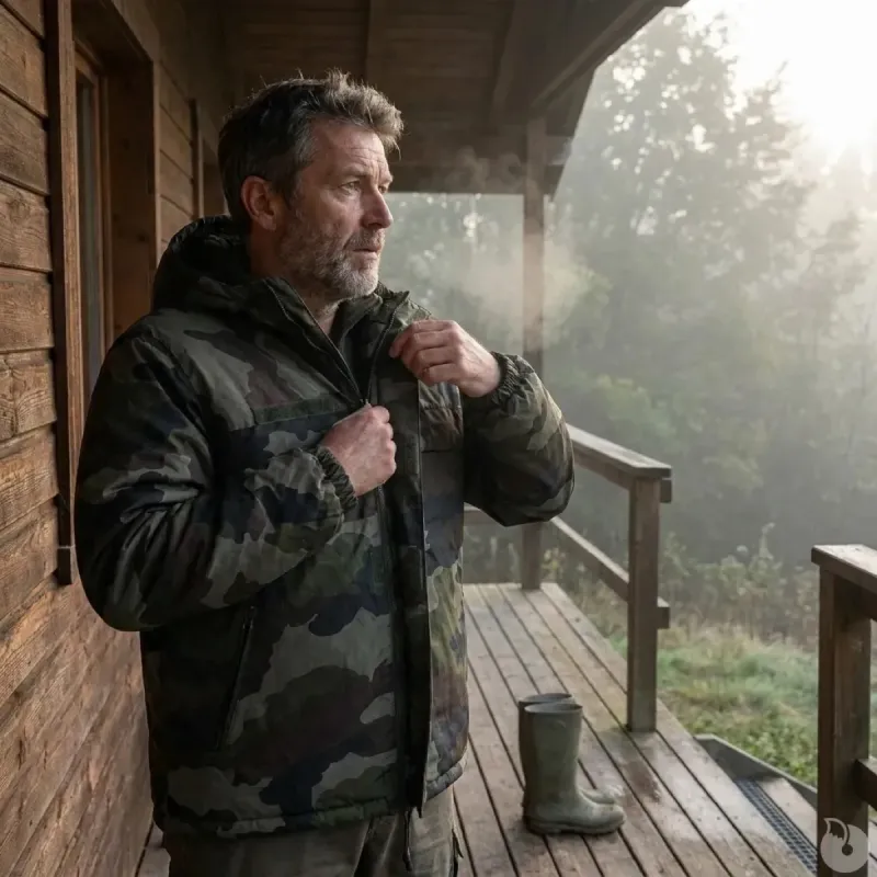 Coupe-vent fourré camouflage CE S à 3XL