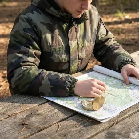Coupe-vent fourré camouflage CE S à 3XL