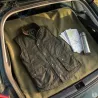 Gilet Winchester Vert Coton Ciré Imperméable 4 Poches Col Velours