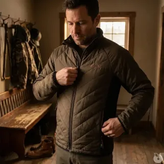 Veste Alpha Light 2 poches polyester recyclé vert M à 3XL