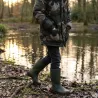 Parka matelassée capuche 4 poches polyester coton camo 6 à 16 ans