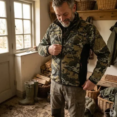 Veste Ridge Pro réversible camo Polaire technique 2 en 1 de M à 5XL