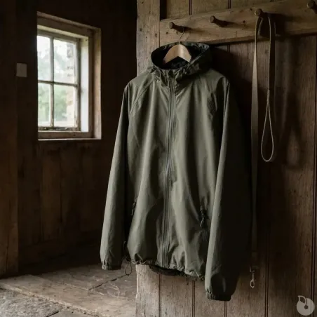 Veste courte Lightshell kaki A10 Equipment | Imperméable et légère