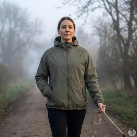 Veste courte Lightshell kaki A10 Equipment | Imperméable et légère