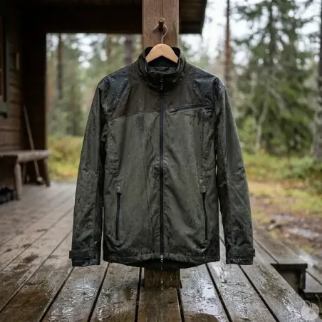Veste Maquisard Treeland Verte Oxford Ripstop Imperméable 65% Poly