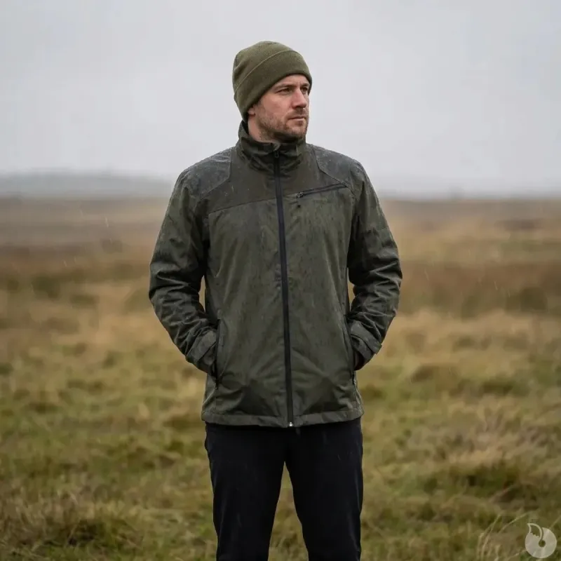 Veste Maquisard Treeland Verte Oxford Ripstop Imperméable 65% Poly