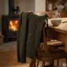 Gilet femme Shirley col montant laine vert loden XS à 3XL
