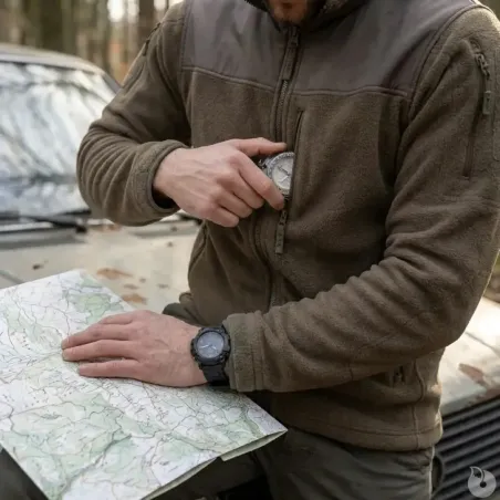 Veste Alpha Microfleece Polaire 420g/m² 5 Poches Tactiques