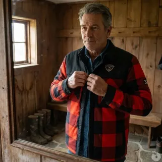 Chemise Sugar Shack Rouge - Coton Premium Homme de XL à 3XL