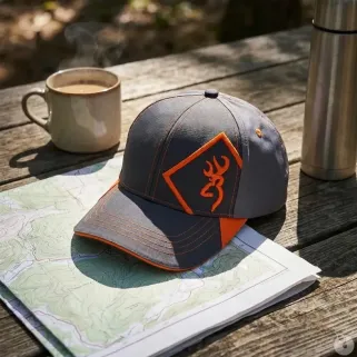 Casquette Helios confort respirante grise orange taille unique