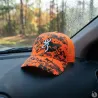 Casquette chasse digi blaze coton polyester orange noir