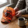 Casquette chasse digi blaze coton polyester orange noir