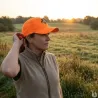 Casquette confort brodé sanglier tissu respirant orange