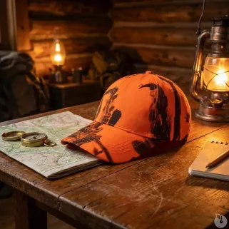 Casquette polyester ghost camo blaze&black taille unique