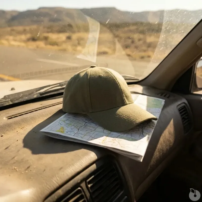 Casquette visière rigide velcro coton verte taille unique