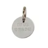 Médaille à graver en métal diamètre 26 mm nickelée