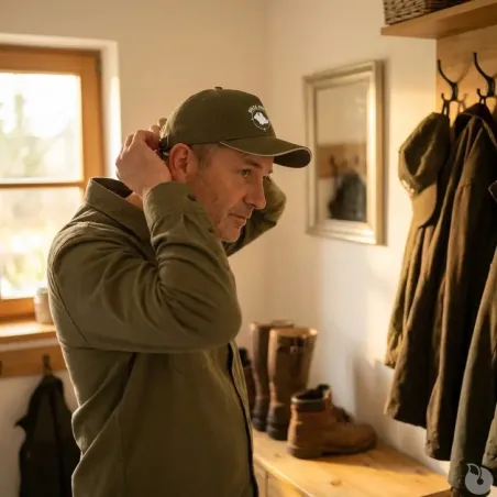 Casquette Keiler Hunter Coton Army/Beige Réglable logo 1