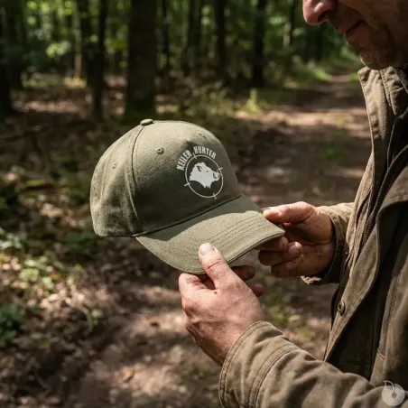 Casquette Keiler Hunter Coton Army/Beige Réglable logo 1