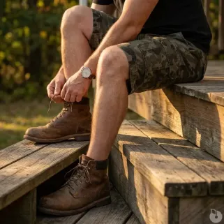 Short cargo camo 4 poches