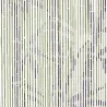 Rideau de porte en bambou peint motif tiges vertes - 90x200cm